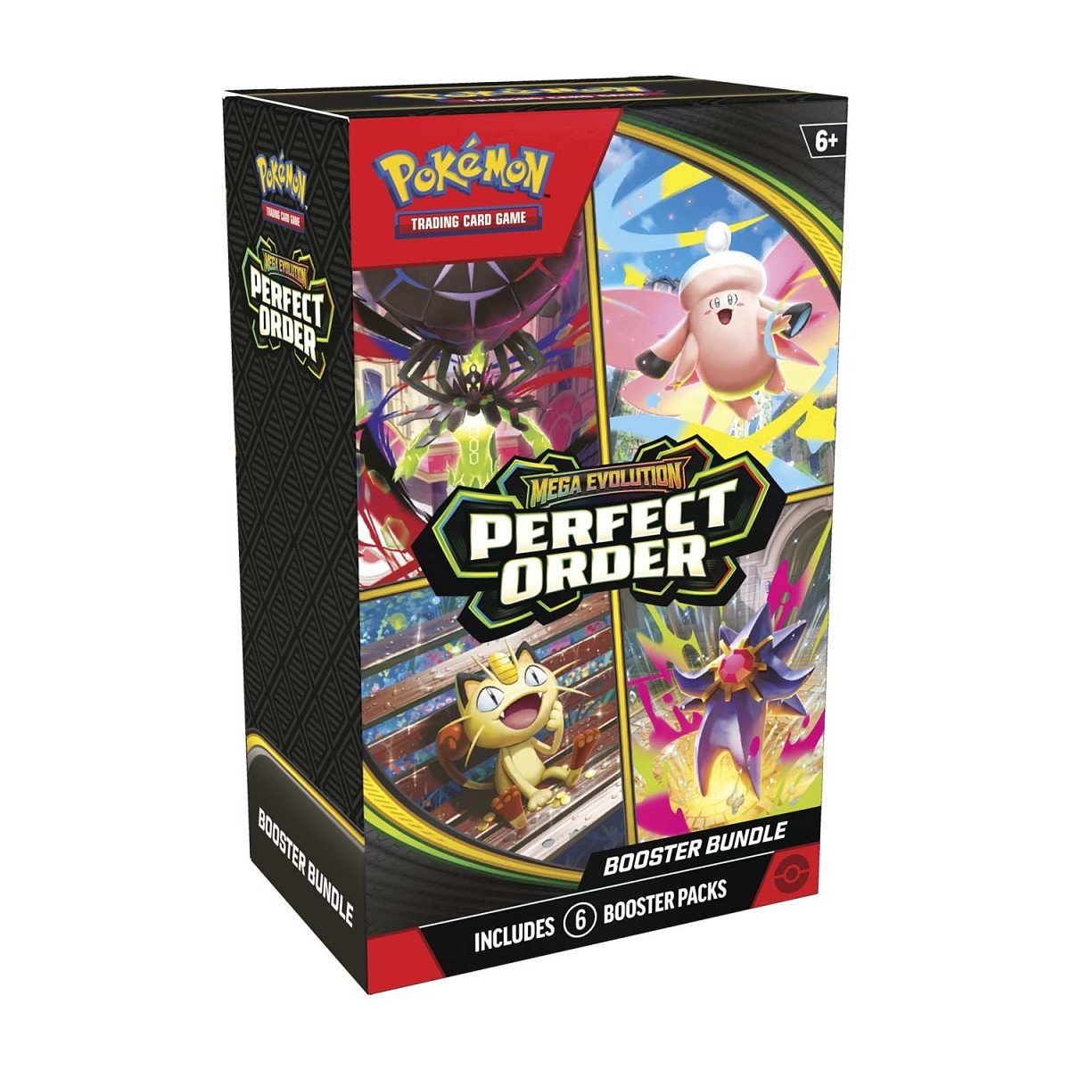 Pokemon TCG Mega Evolution Perfect Order Booster Bundle (6 Packs)