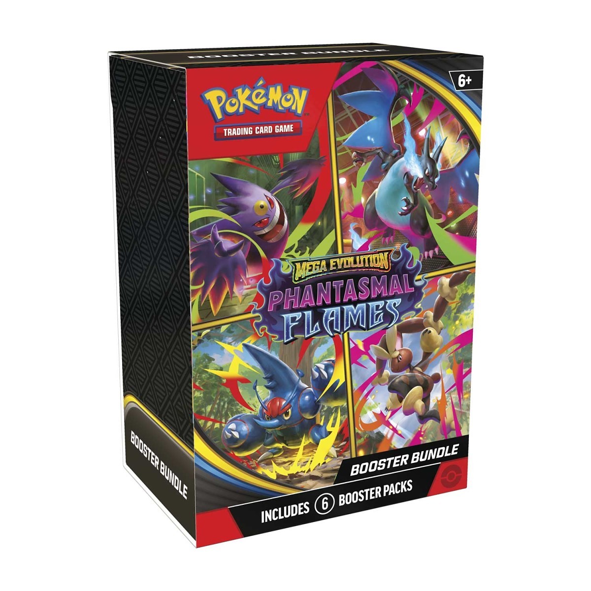 Pokemon TCG Mega Evolution Phantasmal Flames Booster Bundle (6 Packs)